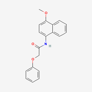 molecular formula C19H17NO3 B2666008 N-(4-methoxynaphthalen-1-yl)-2-phenoxyacetamide CAS No. 294647-12-4