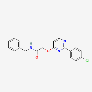 molecular formula C20H18ClN3O2 B2666015 1-[6-({2-[(4-chlorophenyl)amino]-2-oxoethyl}thio)pyridazin-3-yl]-N-isopropylpiperidine-4-carboxamide CAS No. 1251574-35-2