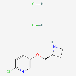 molecular formula C9H13Cl3N2O B2666043 Tebanicline (dihydrochloride) CAS No. 209326-19-2