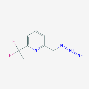molecular formula C8H8F2N4 B2666049 2-(叠氮甲基)-6-(1,1-二氟乙基)吡啶 CAS No. 2287286-93-3