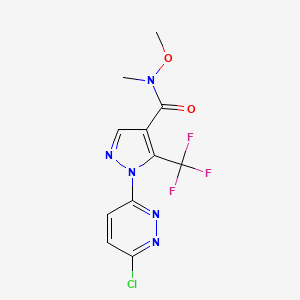 1-(6-chloropyridazin-3-yl)-N-methoxy-N-methyl-5-(trifluoromethyl)-1H-pyrazole-4-carboxamide