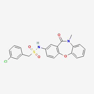 1-(3-chlorophenyl)-N-(10-methyl-11-oxo-10,11-dihydrodibenzo[b,f][1,4]oxazepin-2-yl)methanesulfonamide