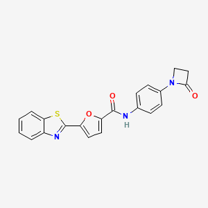 B2666092 5-(1,3-benzothiazol-2-yl)-N-[4-(2-oxoazetidin-1-yl)phenyl]furan-2-carboxamide CAS No. 1808900-60-8