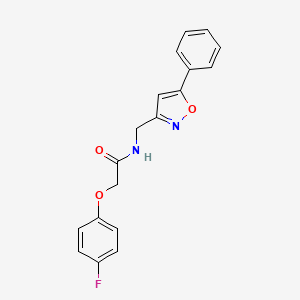 2-(4-fluorophenoxy)-N-((5-phenylisoxazol-3-yl)methyl)acetamide