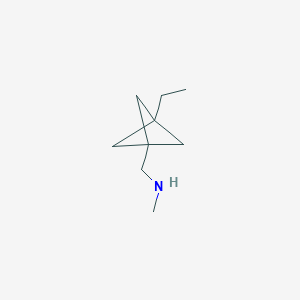 B2666162 1-(3-Ethyl-1-bicyclo[1.1.1]pentanyl)-N-methylmethanamine CAS No. 2287333-30-4