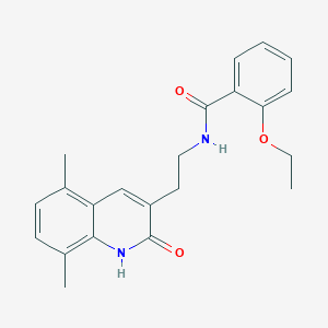 N-(2-(5,8-dimethyl-2-oxo-1,2-dihydroquinolin-3-yl)ethyl)-2-ethoxybenzamide