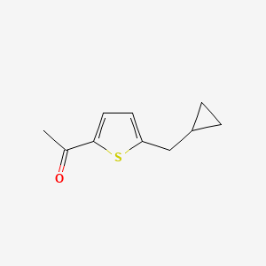1-(5-(Cyclopropylmethyl)thiophen-2-yl)ethan-1-one