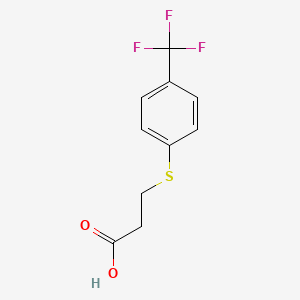 3-{[4-(Trifluoromethyl)phenyl]sulfanyl}propanoic acid