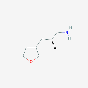 molecular formula C8H17NO B2666237 (2R)-2-Methyl-3-(oxolan-3-yl)propan-1-amine CAS No. 2248219-03-4