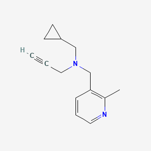 (Cyclopropylmethyl)[(2-methylpyridin-3-yl)methyl](prop-2-yn-1-yl)amine