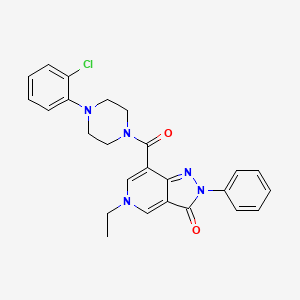 7-(4-(2-chlorophenyl)piperazine-1-carbonyl)-5-ethyl-2-phenyl-2H-pyrazolo[4,3-c]pyridin-3(5H)-one
