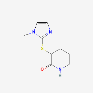 3-((1-methyl-1H-imidazol-2-yl)thio)piperidin-2-one
