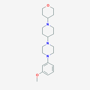 1-(3-methoxyphenyl)-4-(1-(tetrahydro-2H-pyran-4-yl)piperidin-4-yl)piperazine