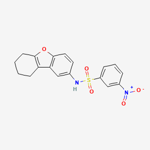 3-nitro-N-(6,7,8,9-tetrahydrodibenzofuran-2-yl)benzenesulfonamide