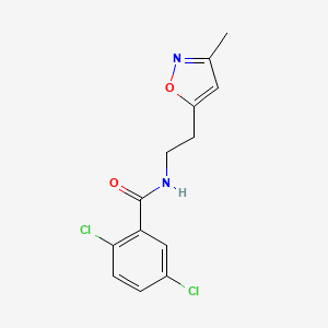 molecular formula C13H12Cl2N2O2 B2666311 2,5-dichloro-N-(2-(3-methylisoxazol-5-yl)ethyl)benzamide CAS No. 1396872-87-9