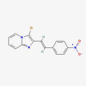 3-bromo-2-[(E)-2-(4-nitrophenyl)ethenyl]imidazo[1,2-a]pyridine