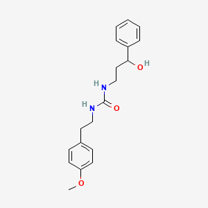 molecular formula C19H24N2O3 B2666340 1-(3-羟基-3-苯基丙基)-3-(4-甲氧基苯乙基)脲 CAS No. 1396782-19-6
