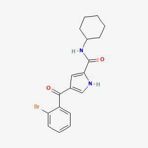 4-(2-bromobenzoyl)-N-cyclohexyl-1H-pyrrole-2-carboxamide