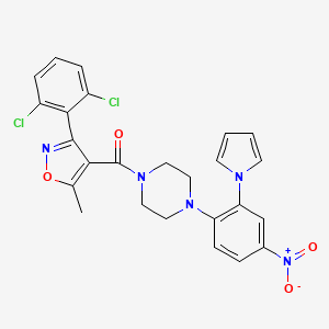 Methanone, [3-(2,6-dichlorophenyl)-5-methyl-4-isoxazolyl][4-[4-nitro-2-(1H-pyrrol-1-yl)phenyl]-1-piperazinyl]-