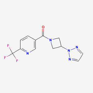 (3-(2H-1,2,3-triazol-2-yl)azetidin-1-yl)(6-(trifluoromethyl)pyridin-3-yl)methanone