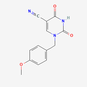 1-(4-Methoxybenzyl)-2,4-dioxo-1,2,3,4-tetrahydro-5-pyrimidinecarbonitrile