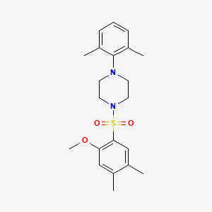 1-(2,6-Dimethylphenyl)-4-(2-methoxy-4,5-dimethylbenzenesulfonyl)piperazine