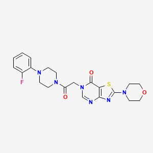 6-(2-(4-(2-fluorophenyl)piperazin-1-yl)-2-oxoethyl)-2-morpholinothiazolo[4,5-d]pyrimidin-7(6H)-one