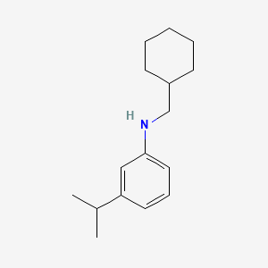 N-(cyclohexylmethyl)-3-propan-2-ylaniline