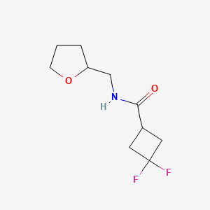 3,3-difluoro-N-[(oxolan-2-yl)methyl]cyclobutane-1-carboxamide