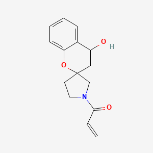 1-(4-Hydroxyspiro[3,4-dihydrochromene-2,3'-pyrrolidine]-1'-yl)prop-2-en-1-one