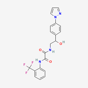 N'-{2-hydroxy-2-[4-(1H-pyrazol-1-yl)phenyl]ethyl}-N-[2-(trifluoromethyl)phenyl]ethanediamide