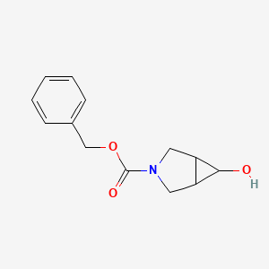 molecular formula C13H15NO3 B2666406 Benzyl 6-hydroxy-3-azabicyclo[3.1.0]hexane-3-carboxylate CAS No. 1255099-53-6