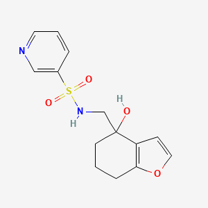 N-((4-hydroxy-4,5,6,7-tetrahydrobenzofuran-4-yl)methyl)pyridine-3-sulfonamide