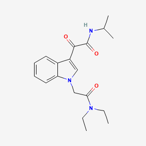 2-(1-(2-(diethylamino)-2-oxoethyl)-1H-indol-3-yl)-N-isopropyl-2-oxoacetamide