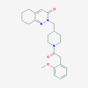 2-[[1-[2-(2-Methoxyphenyl)acetyl]piperidin-4-yl]methyl]-5,6,7,8-tetrahydrocinnolin-3-one