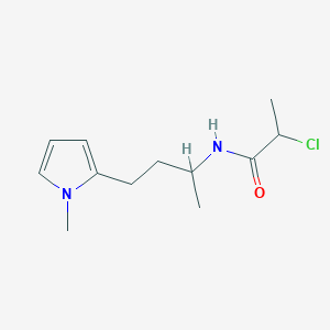 2-Chloro-N-[4-(1-methylpyrrol-2-yl)butan-2-yl]propanamide