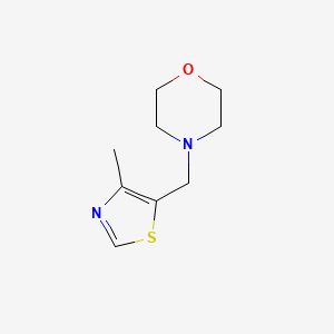 molecular formula C9H14N2OS B2666422 4-((4-Methylthiazol-5-yl)methyl)morpholine CAS No. 1864901-09-6