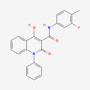 N-(3-fluoro-4-methylphenyl)-4-hydroxy-2-oxo-1-phenyl-1,2-dihydroquinoline-3-carboxamide