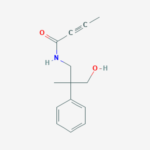 N-(3-Hydroxy-2-methyl-2-phenylpropyl)but-2-ynamide