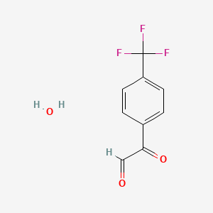 molecular formula C9H7F3O3 B2666445 4-Trifluoromethylphenylglyoxal hydrate CAS No. 101906-05-2; 1049746-22-6; 1736-56-7