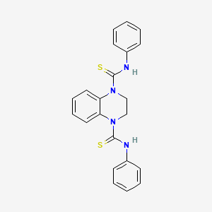 molecular formula C22H20N4S2 B2666448 N,N'-diphenyl-2,3-dihydroquinoxaline-1,4-dicarbothioamide CAS No. 819802-26-1