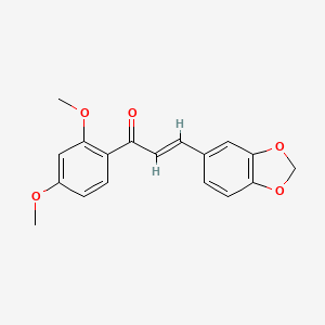 molecular formula C18H16O5 B2666465 3,4-Methylenedioxy-2',4'-dimethoxychalcone CAS No. 151703-89-8