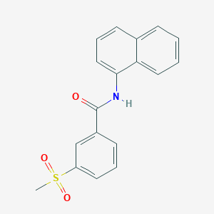 molecular formula C18H15NO3S B2666471 3-methylsulfonyl-N-naphthalen-1-ylbenzamide CAS No. 896295-54-8
