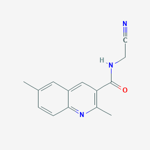 molecular formula C14H13N3O B2666473 N-(cyanomethyl)-2,6-dimethylquinoline-3-carboxamide CAS No. 1311929-69-7