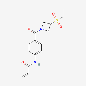 N-[4-(3-Ethylsulfonylazetidine-1-carbonyl)phenyl]prop-2-enamide