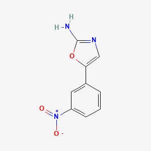 molecular formula C9H7N3O3 B2666494 5-(3-Nitrophenyl)oxazol-2-amine CAS No. 933053-34-0