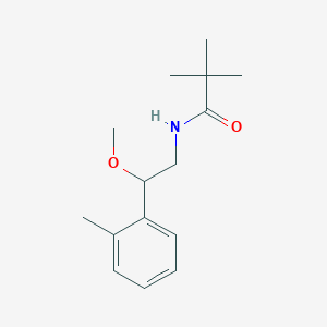 molecular formula C15H23NO2 B2666499 N-(2-methoxy-2-(o-tolyl)ethyl)pivalamide CAS No. 1797897-44-9