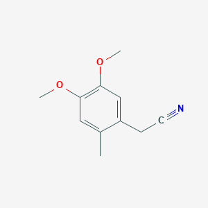 molecular formula C11H13NO2 B2666523 2-(4,5-二甲氧基-2-甲基苯基)乙腈 CAS No. 7537-09-9