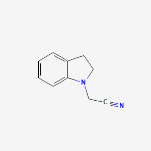 molecular formula C10H10N2 B2666550 2,3-二氢-1H-吲哚-1-基乙腈 CAS No. 50781-87-8