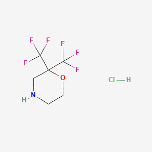 2,2-Bis(trifluoromethyl)morpholine;hydrochloride
